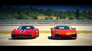 Forza Horizon 2: Ferrari 458 Speciale vs Lamborghini Aventador | Drag Race