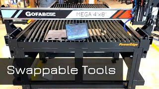 New MEGA Plasma Table by Go Fab CNC! SWAPPABLE Tools!