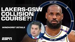 COLLISION COURSE LOADING?!  Brian Windhorst predicts Lakers & Warriors to meet in playoffs | Get Up