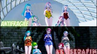 [MMD] Miku.Haku.Luka.Gumi.Teto - LE SSERAFIM / ANTIFRAGILE (5 ver.)