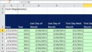 Excel Magic Trick 783: Date Functions & Formulas (17 Examples)