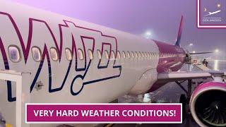 [4K] TRIP REPORT | Landing during THUNDERSTORM! | Wizzair Airbus A321neo | Split to Krakow