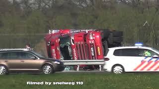 2 trucks accidents