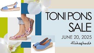Shepherd's Fashions - Toni Pons Sale Summer Sandals