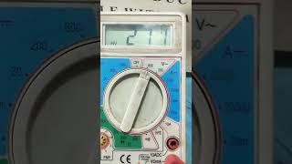 multimeter AC voltage checking #vishwakarmatechnology