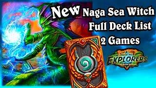 Naga Sea Witch Ramp Druid ~ Hearthstone The League of Explorers Video