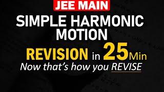 Simple Harmonic Motion | Formulae and Concept REVISION in 25 min | JEE Physics by Mohit Sir (IITKGP)