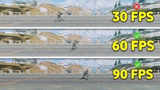 90 FPS Vs 60 FPS Vs 30 FPS Settings Explained In CODM BATTLEROYALE