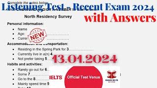 IELTS Listening Actual Test 2024 with Answers | 13.01.2024