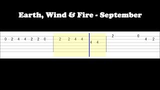 Earth, Wind & Fire - September (Easy Guitar Tabs Tutorial)