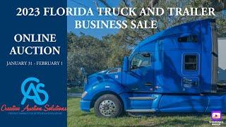ONLINE BIDDING NOW OPEN -2023 FLORIDA TRUCK & TRAILER AUCTION 