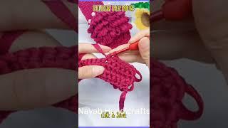 Easy crochet idea for beautiful shoes#art#craft#handicraft