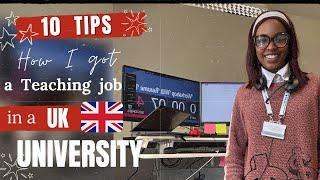 HOW to get TEACHING JOBS in a UK UNIVERSITY as a non-EU applicant: CV, Cover letter + Interview tips