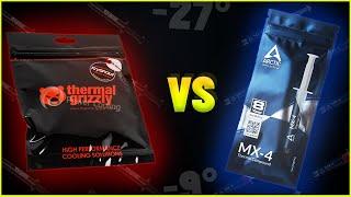 БИТВА ТИТАНОВ! MX4 vs Grizzly Kryonaut. Какая термопаста лучше? Тесты температур