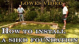 How to Build a Shed: Install the Foundation