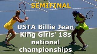 USTA girls' 18 national championships  Clervie Ngounoue vs Iva Jovic  USTA tennis 2024 