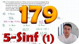 179-masala 5-sinf MATEMATIKA javoblari