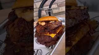 Damn she thiccc! BBQ brisket burger ftw - Tiktok Viral Videos