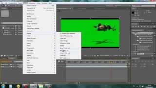 Как заменить зеленый фон в after effects