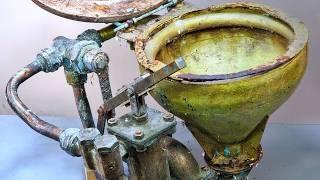 Disgusting 1930s Marine Boat Toilet Restoration - Will it Ever Flush Again?!