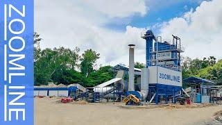 ZOOMLINE Model ZAP-S120 120TPH Stationary Hot Mixed Asphalt Mixing Plant