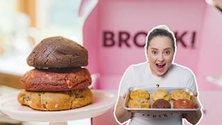 Taste Testing The Viral BROOKI BAKEHOUSE COOKIES ‍ Chunky Cookie Review 