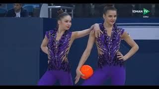 Group Team Ukraine 3 Ribbons/2 Balls Final 28,100 - World Cup Baku 2023