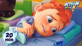 I just can't sleep 🫢 | Action Pack | Cartoon Adventures for Kids