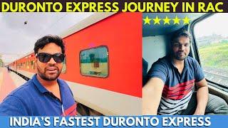 25Hours in DURONTO EXPRESS Train Journey in 2AC with RAC Ticket | FASTEST DURONTO Train Food Review