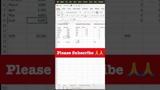  SUM | AVERAGE | MIN | MAX - Basic To Advance (Relative & Absolute Reference) - CHAPTER-3 #shorts