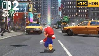 Super Mario Odyssey (Switch 2) 4K 60FPS HDR Gameplay - (Nintendo Switch 2 Version)