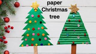 Christmas paper craft for kids/last minute Christmas craft/Christmas tree/Christmas tree projectwork