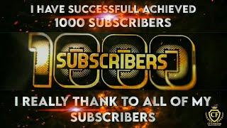 CF Creations|1000 Subscribe Celebration|Thank you to all 1K+ subscribers|whatsapp status video