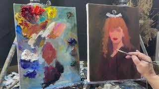 Video lesson "Portrait of a Girl". Artist Igor Sakharov