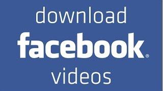 Easiest Way To Save Facebook Videos!