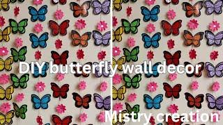 DIY Butterfly Wall decor  || Misty creation|| subscribe for more such videos.