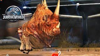 Летающий Носорог Эласмотерий Jurassic World The Game прохождение на русском