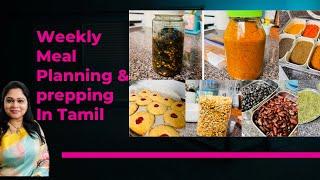 How to make MEAL PLANNING and PREP for a week in Tamil | Healthy Meal Prep for a week