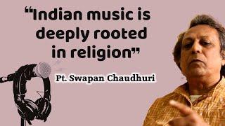 Pandit Swapan Chaudhuri defines strokes and bols of Tabla as a Language