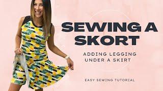 Adding Shorts Under A Skirt- EASY Sewing Tutorial!