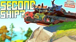 Finding the Second Ship! Plus Another Mysterious Island?  - Scrap Mechanic Survival Mode [SMS 45]