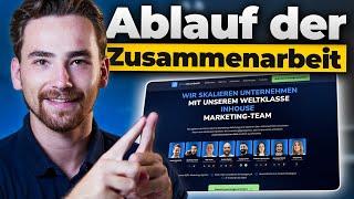 So läuft die Zusammenarbeit mit unserem Weltklasse-Marketing Team ab