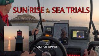 RIB Adventures EP12 4K Sunrise & Sea trials, docking at the Rockabill lighthouse, Nividic 550