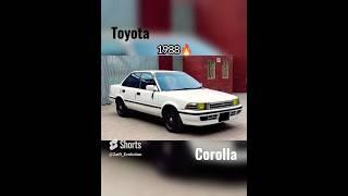 Evolution of Toyota Corolla | 1966 ~ 2023 #shorts #toyota