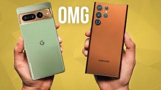 Google Pixel 7 Pro vs Samsung Galaxy S22 Ultra - DENT IN THE MATRIX 