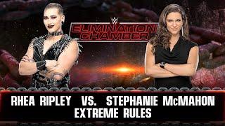 #wwe FULL MATCH - Rhea Ripley Vs Stephanie McMahon - ELIMINATION CHAMBER