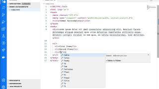 VSCode Emmet Autocomplete