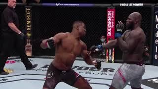 Francis Ngannou Knocks Out Jairzinho Rozenstruik In Slow Motion