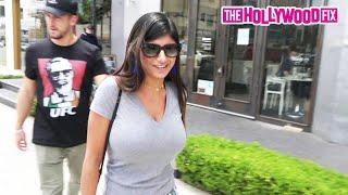 Mia Khalifa Goes Sunglasses Shopping At Cutler And Gross On Melrose Avenue 8.15.17