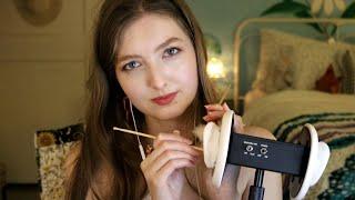 ASMR Tingly Ear Cleaning w/ Fluffy Ear Picks⭐3dio